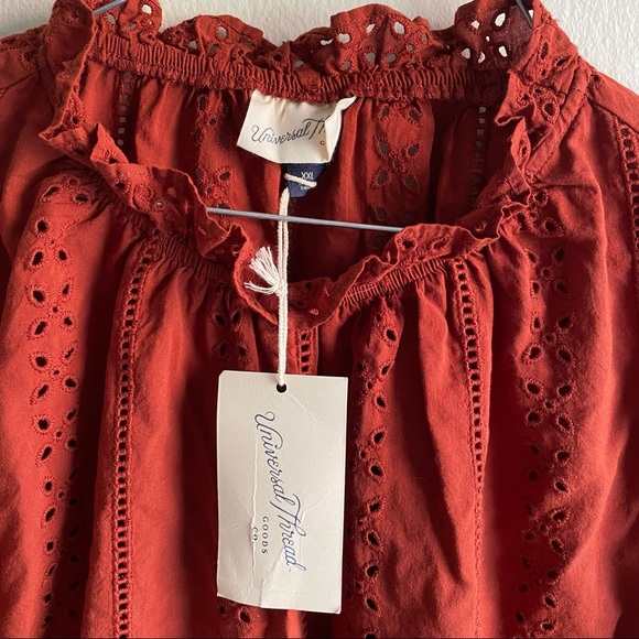 Universal Thread NWT Blouse Burnt Orange XXL - Picture 3 of 4
